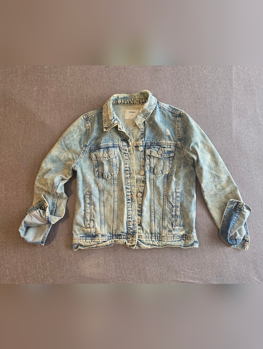 Old Navy Distressed Jean Jacket for Women